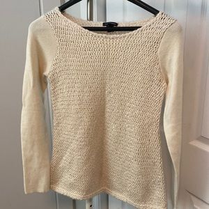 Club Monaco Alpaca and wool blend sweater in classic cream